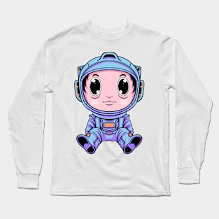 Cute astronaut Long Sleeve T-Shirt